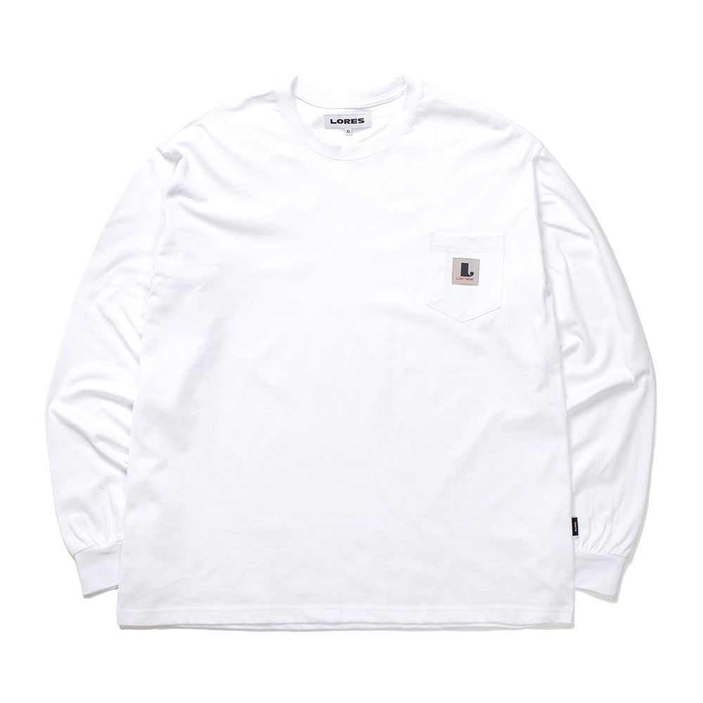 Pocket L/S T-shirts - White