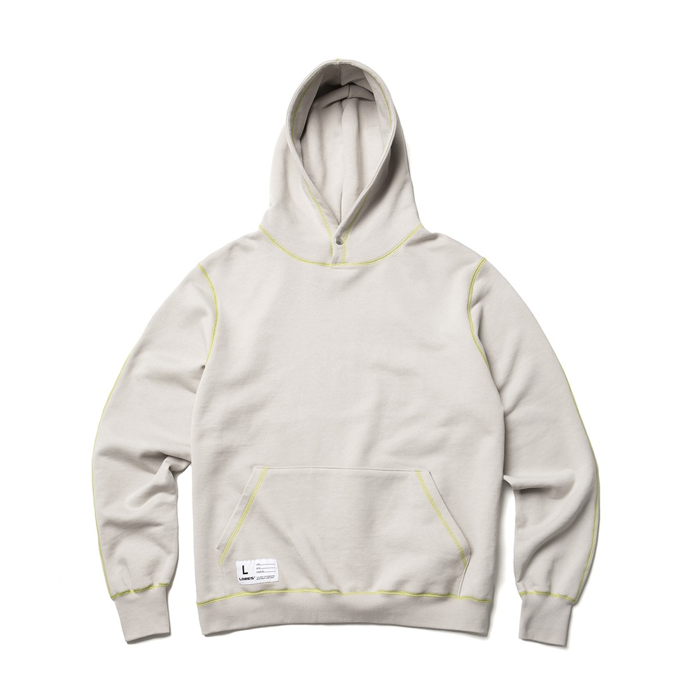 Terry Snap Pullover Hoodie - Heather Grey
