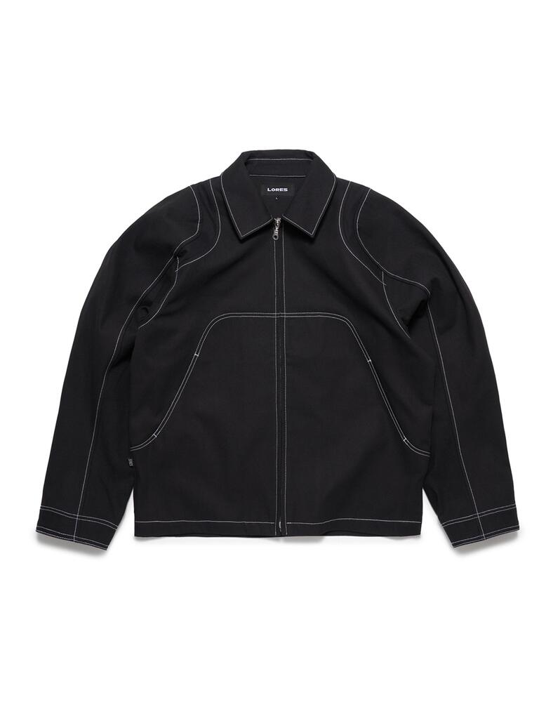 Cotton Racing Jacket - Black