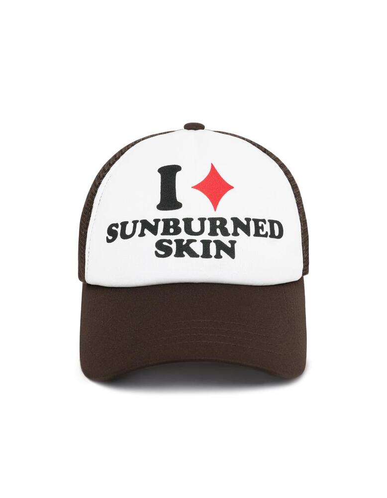 I Sunburned Skin Mesh Cap - Brown