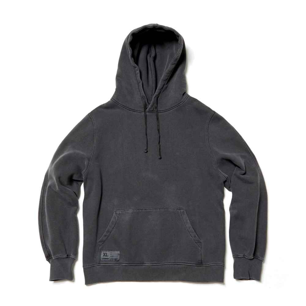 Garment Dyed Pullover Hoodie - Charcoal