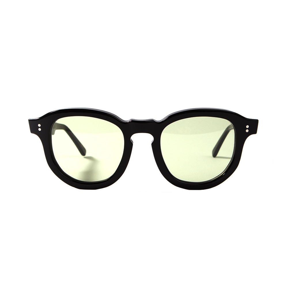 Hawk Sunglasses - Black/LIght Green