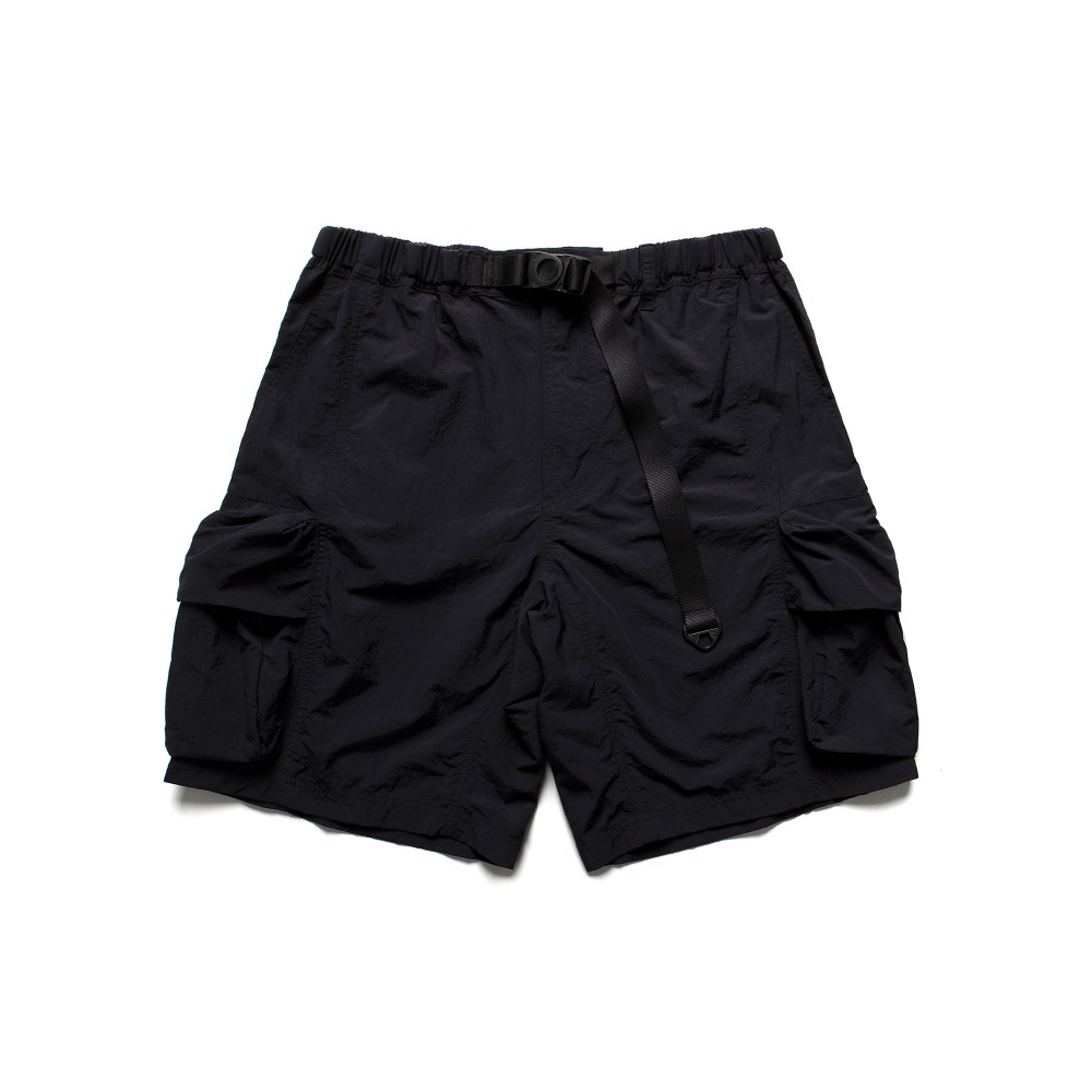 Nylon Cargo Shorts - Black