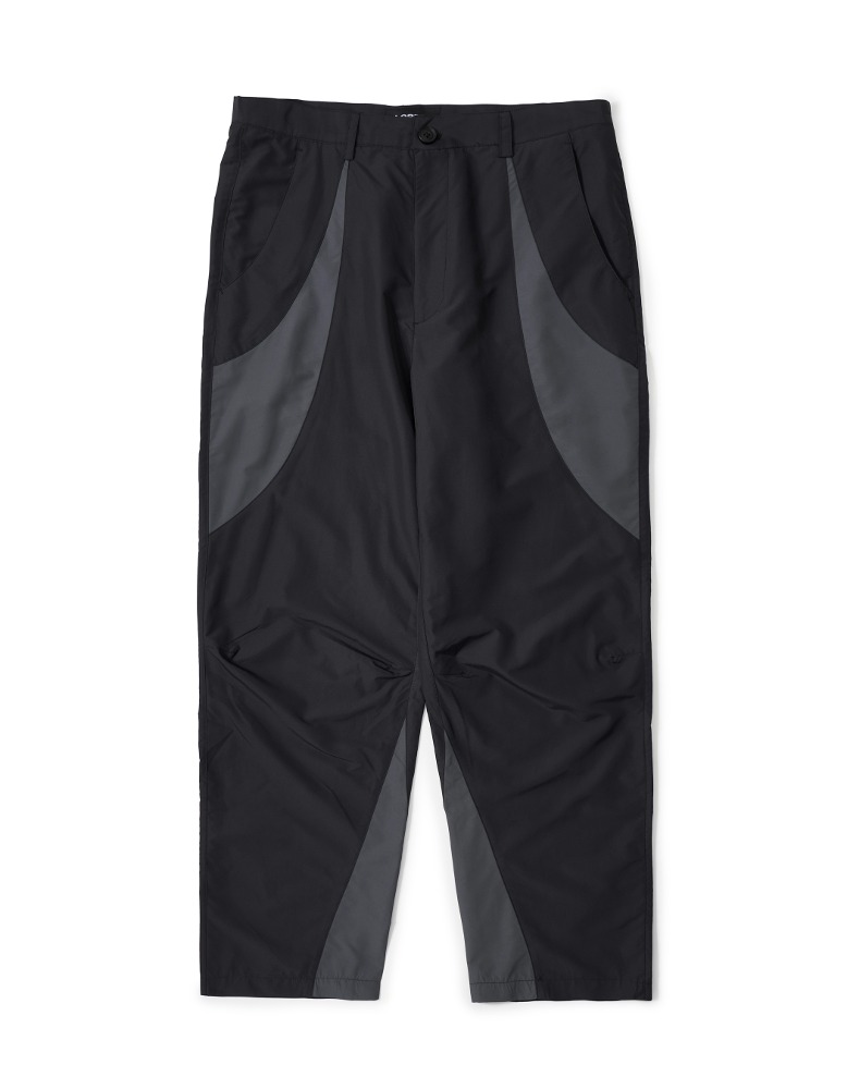 Paneled Track Pants - Black