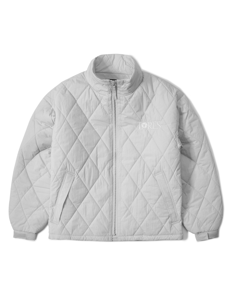 Quilted Jacket - Light Gray