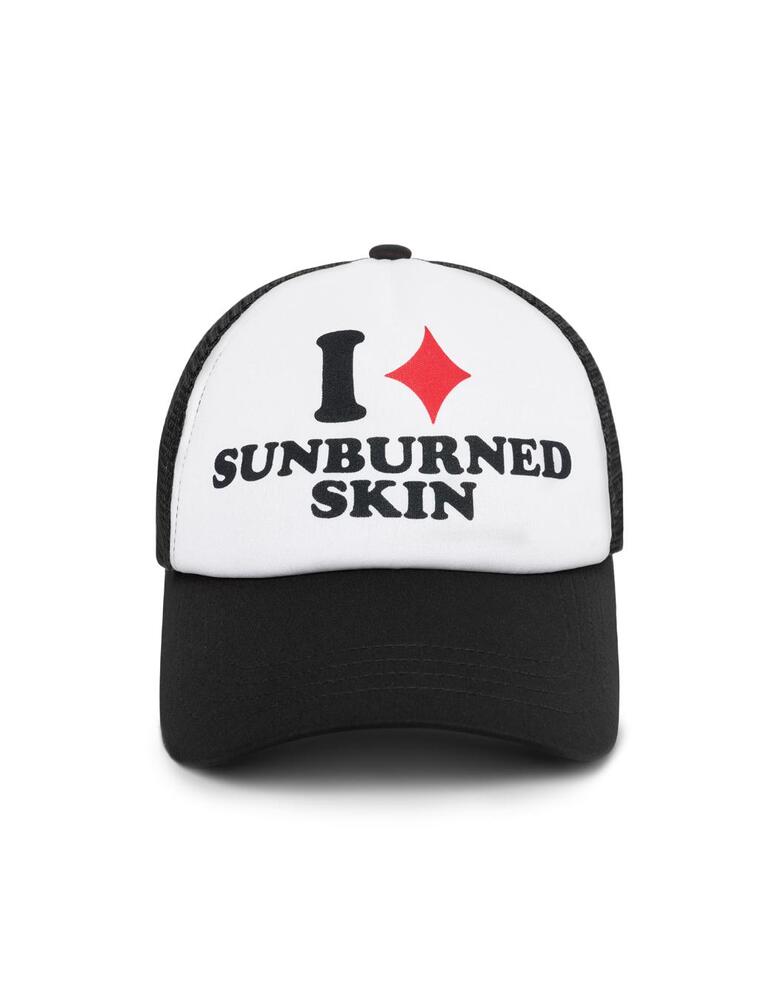I Sunburned Skin Mesh Cap - Black