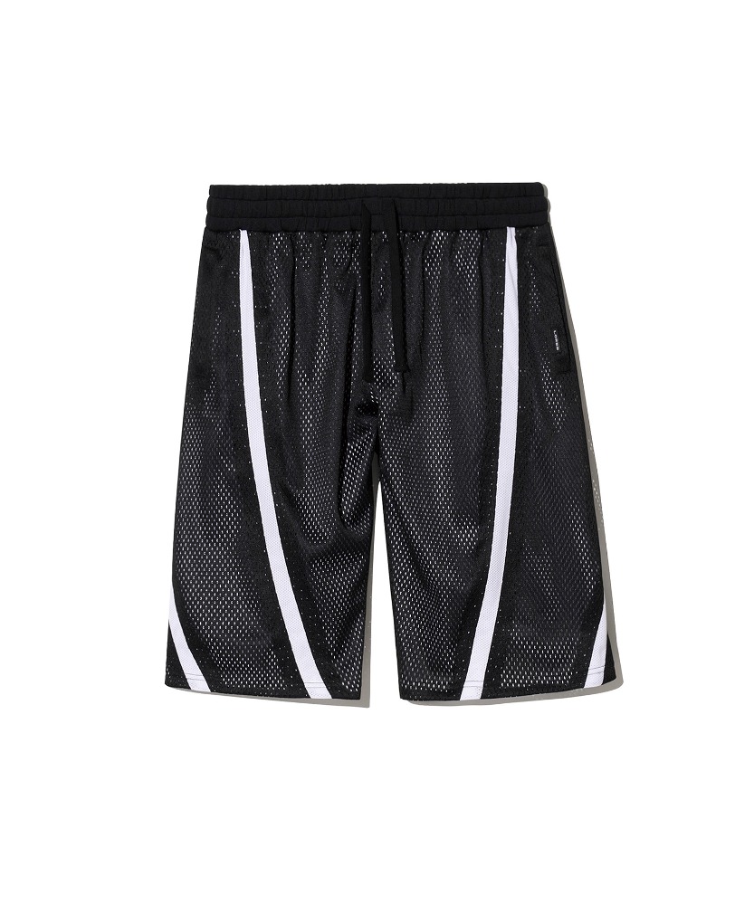 Layered Mesh Shorts - Black