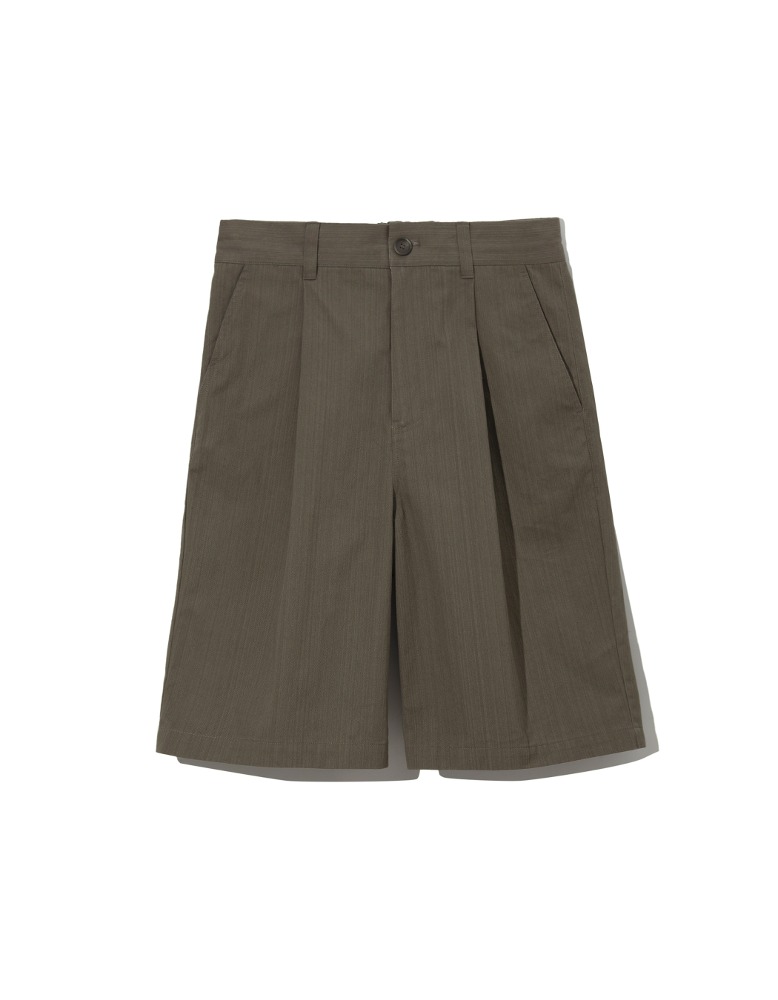 Cotton Bermuda Pants - Khaki