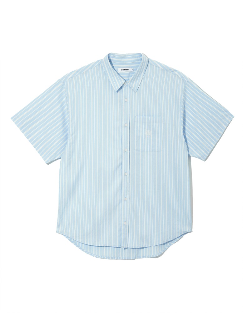 Stripe S/S Shirt - Blue